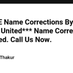 ***FREE Name Corrections By Official United*** Name Correction on United. Call Us Now.